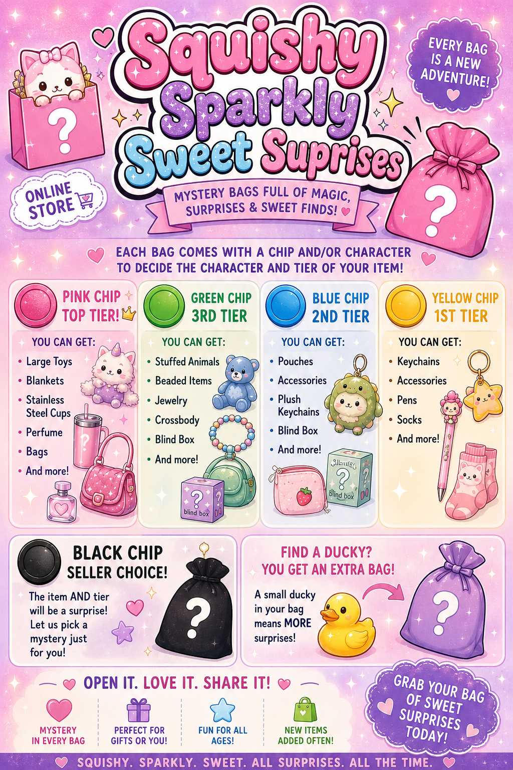 Token/Character Mystery Surprise Bags