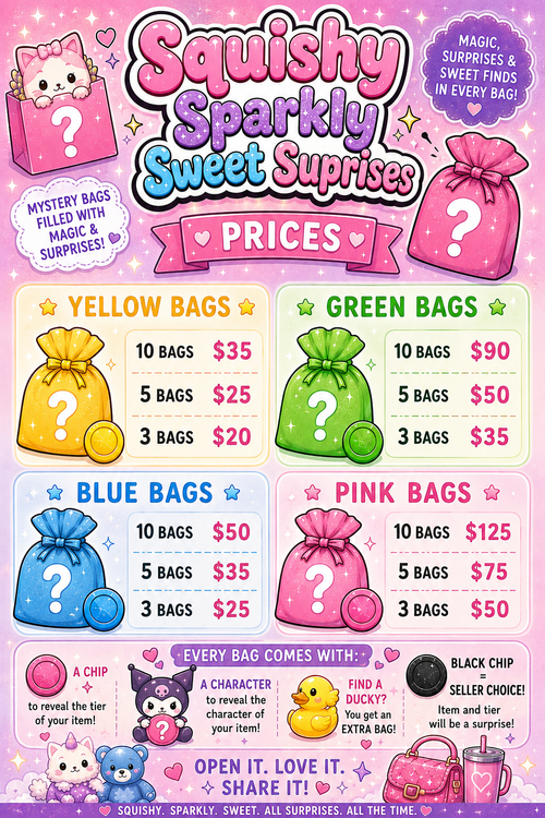 Token/Character Mystery Surprise Bags